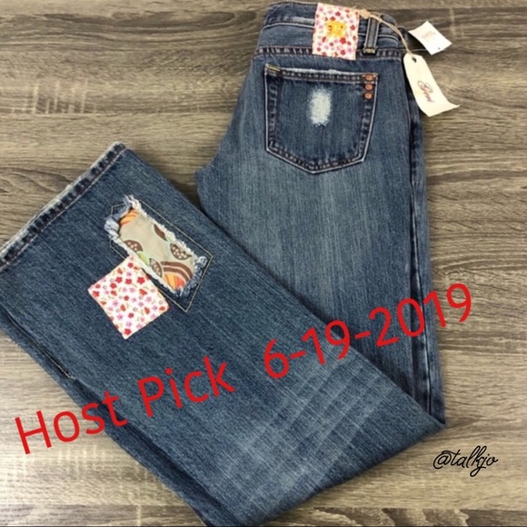 Miss Me Denim - Final $💥HP💥6-19-19 NWT Miss Me Patchwork Jeans